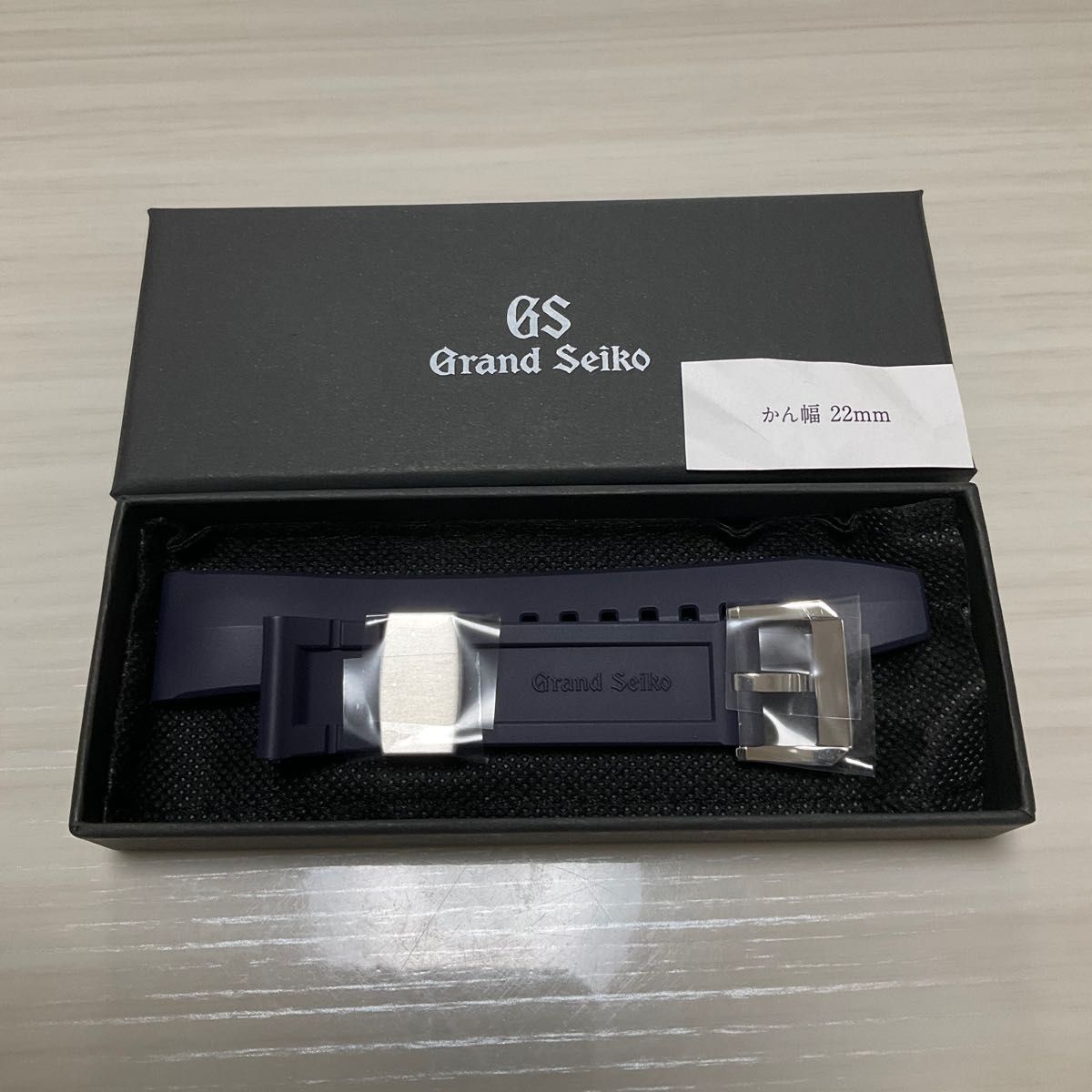 グランドセイコー 22mm ラバーバンド ラバーベルト ネイビー色 Grand