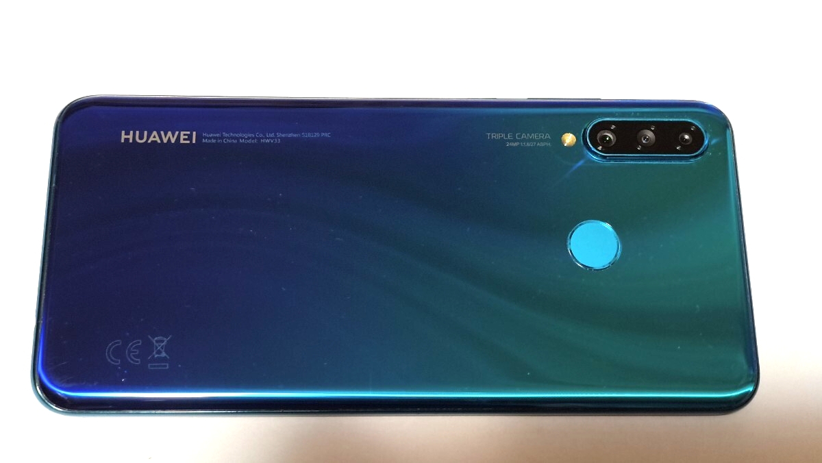 ファーウェイP30 lite 本体 au HWV33 ブルー128GB HUAWEI P30 lite