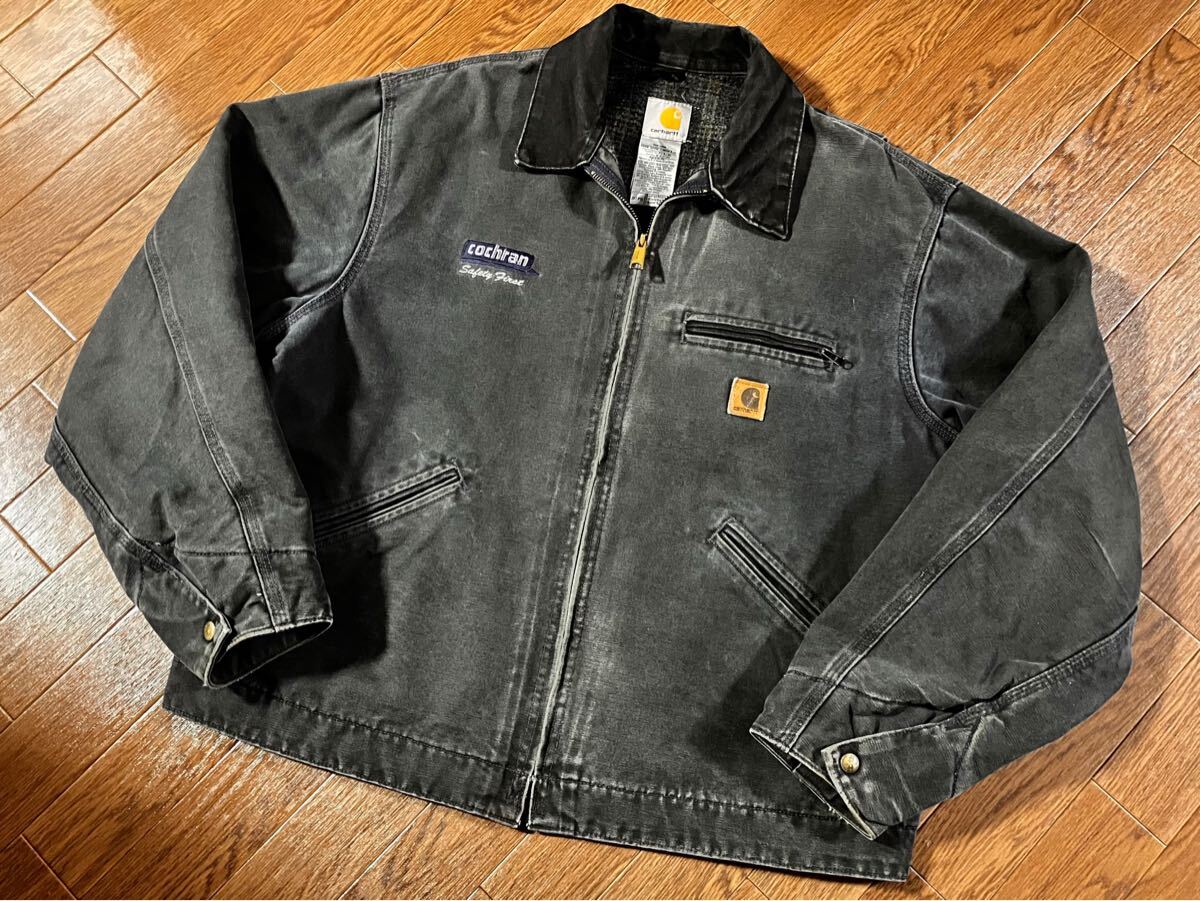 希少00s Carhartt デトロイトジャケット PTL(ペトロール) XL ハチノス