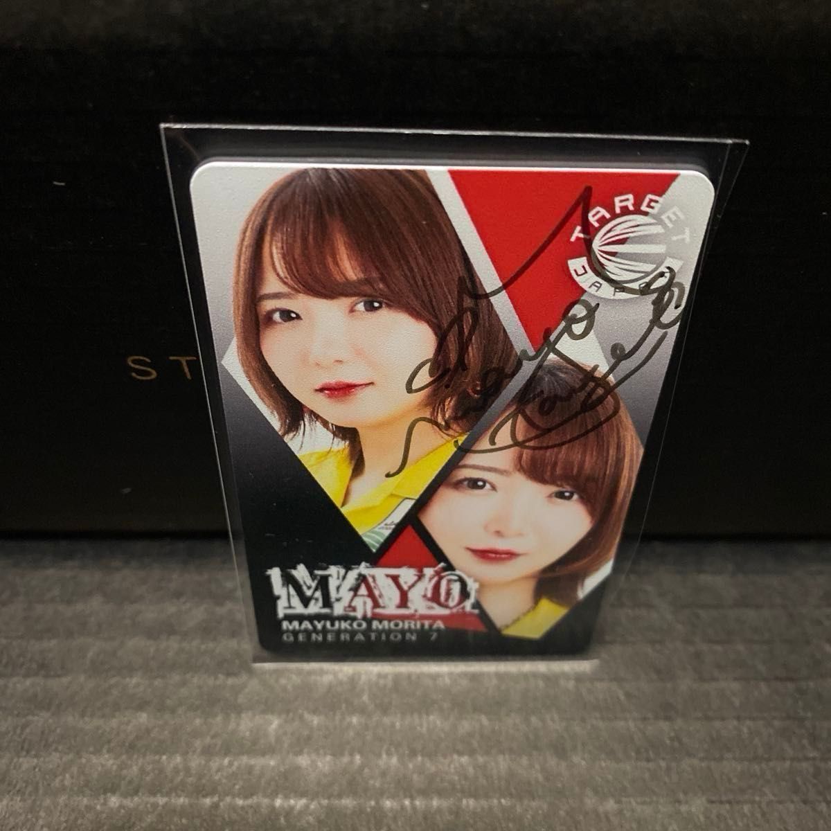 森田真結子 MAYO G7 TARGET公式限定モデル ライブカードサイン入り