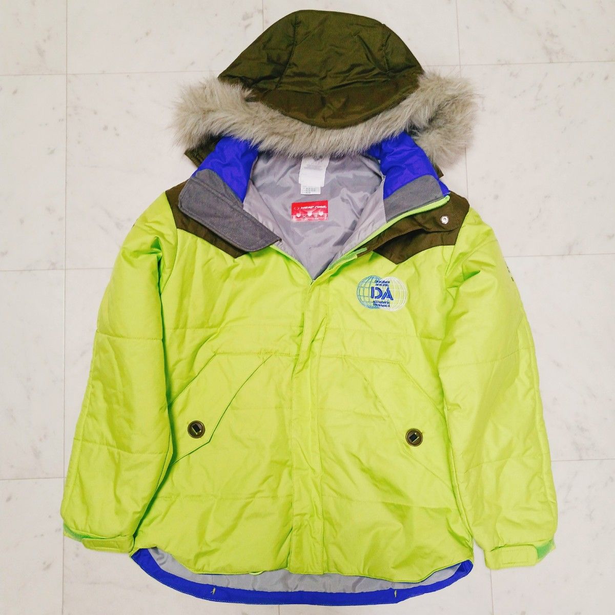 美品PARADISE パラダイス スキーウェアセットアップ ブルー 90s 美品