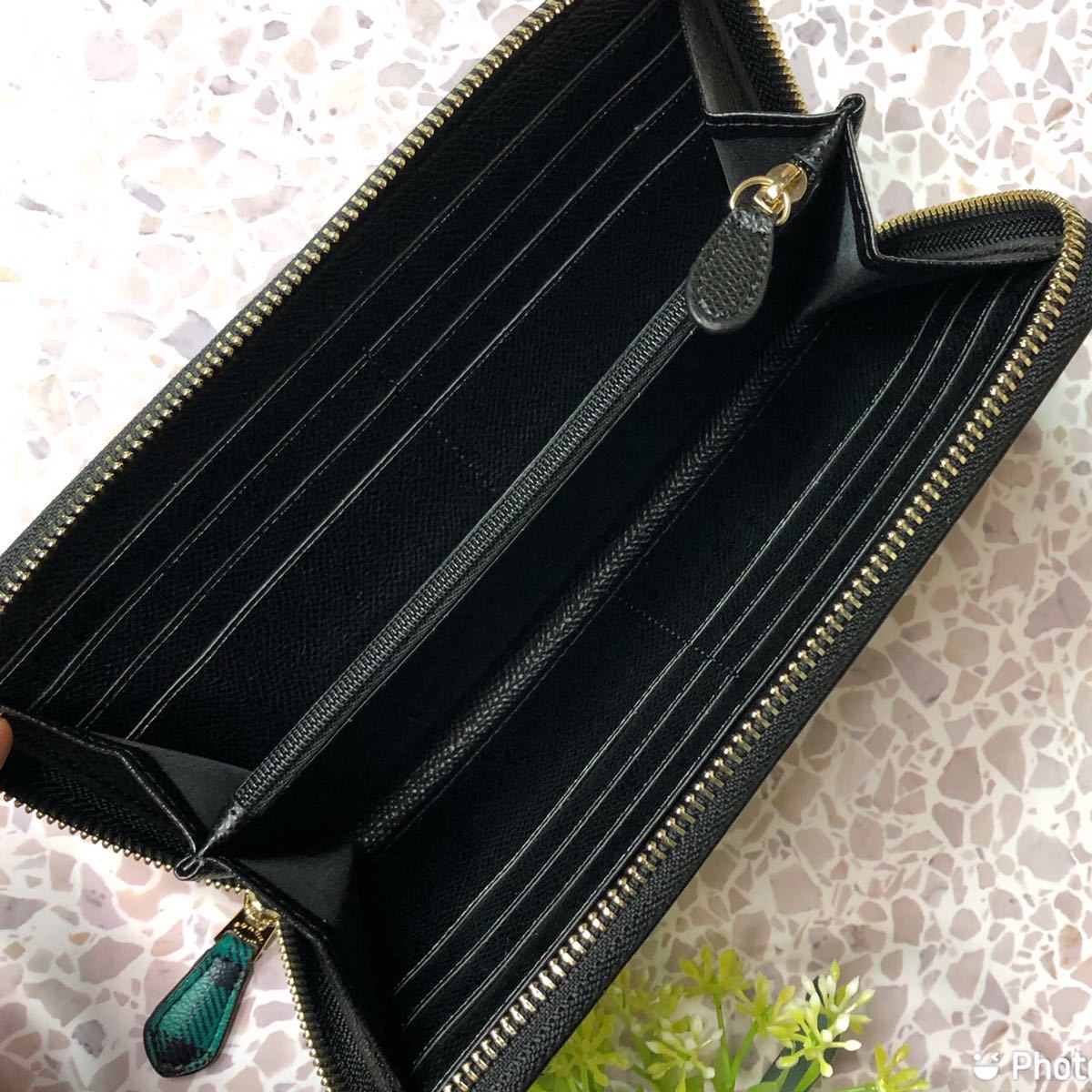 新品未使用 COACH コーチ 長財布 グリーン チェック｜Yahoo!フリマ（旧