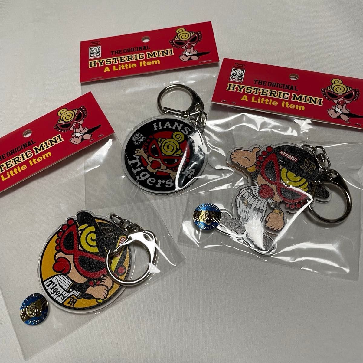 ヒステリックミニ 阪神タイガース コラボ キーホルダー 3個セット 未