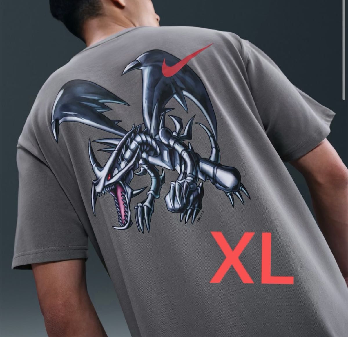 XL Nike 遊戯王 メンズソロスウッシュ Tシャツ XL グレー フラット
