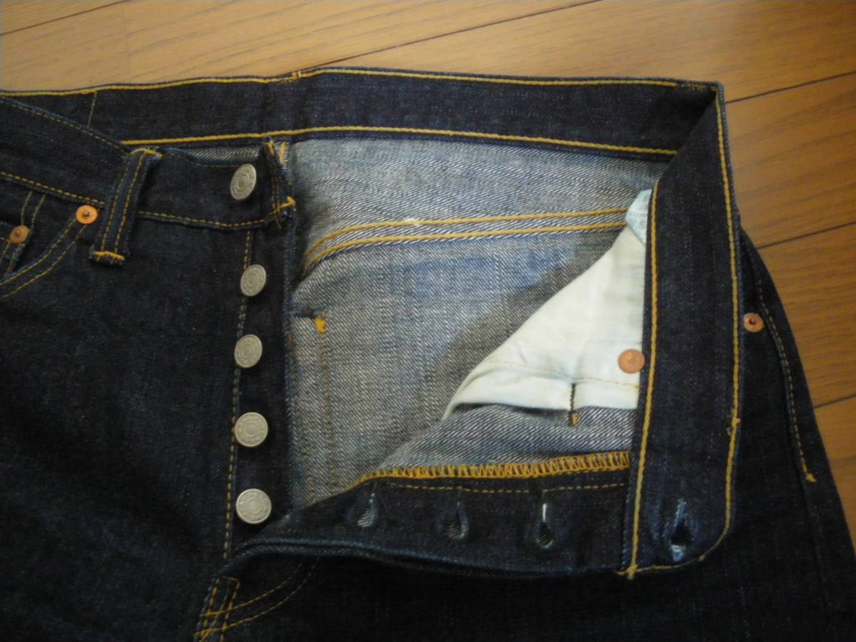極上 濃紺 美品 旧 THE FLAT HEAD フラットヘッド 3008 インディゴ