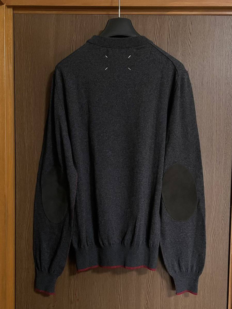 M新品 メゾンマルジェラ エルボーパッチ ニット クルーネック セーター