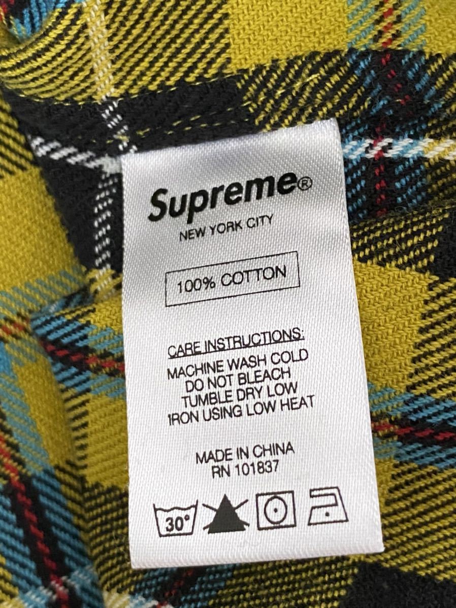 未着用 シュプリーム Supreme チェックネルシャツ フランネルシャツ