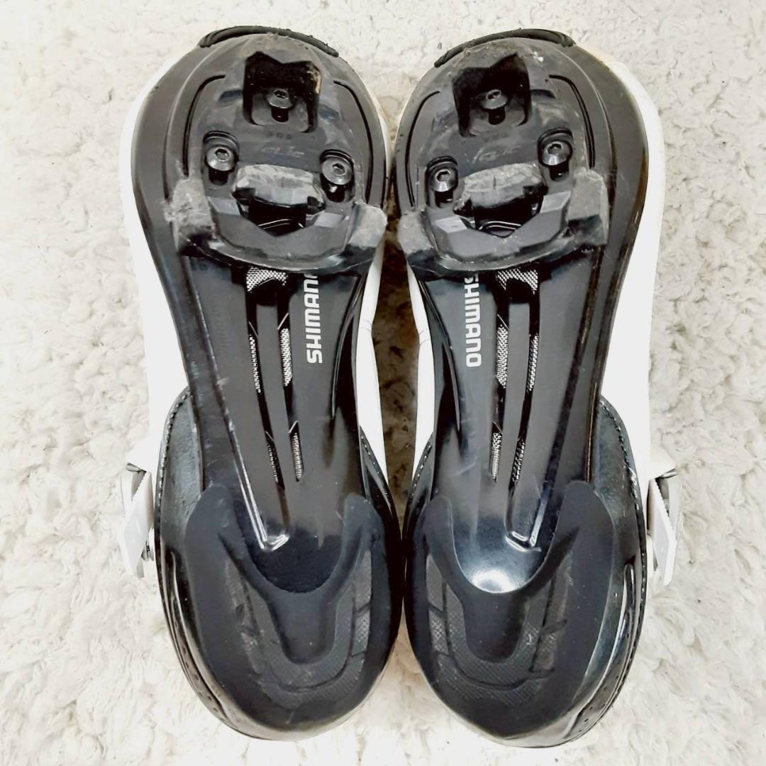 美品 25.8㎝◎シマノ ビンディングシューズ RP3 SH-RP300-EW 美品 25 8