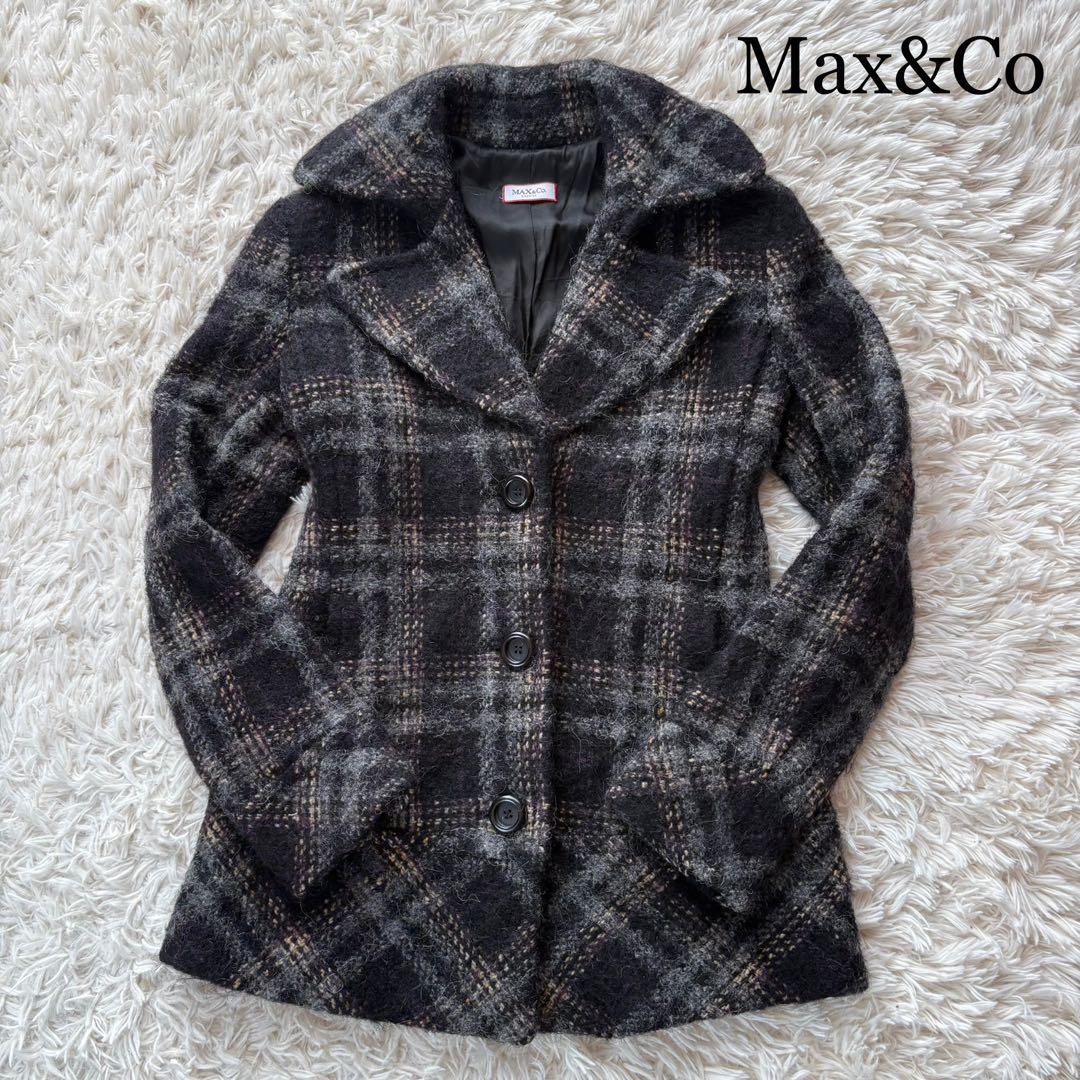 Max&Co マックスアンドコー ツイードコート アルパカ モヘア混