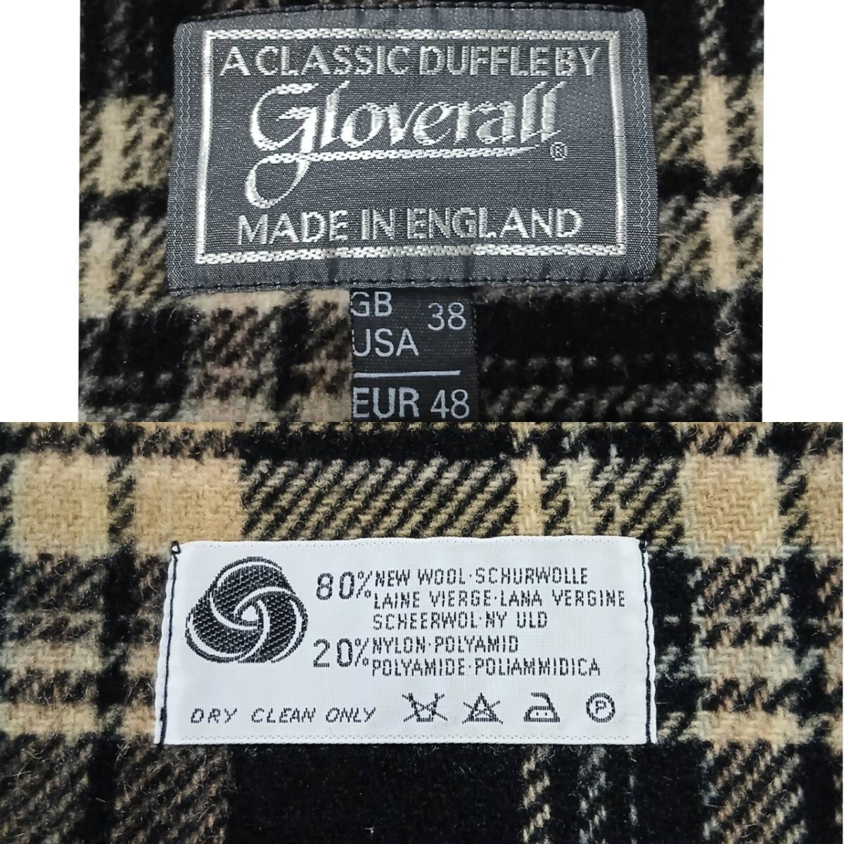 極美品/英国製】Gloverall グローバーオール ロングダッフルコート