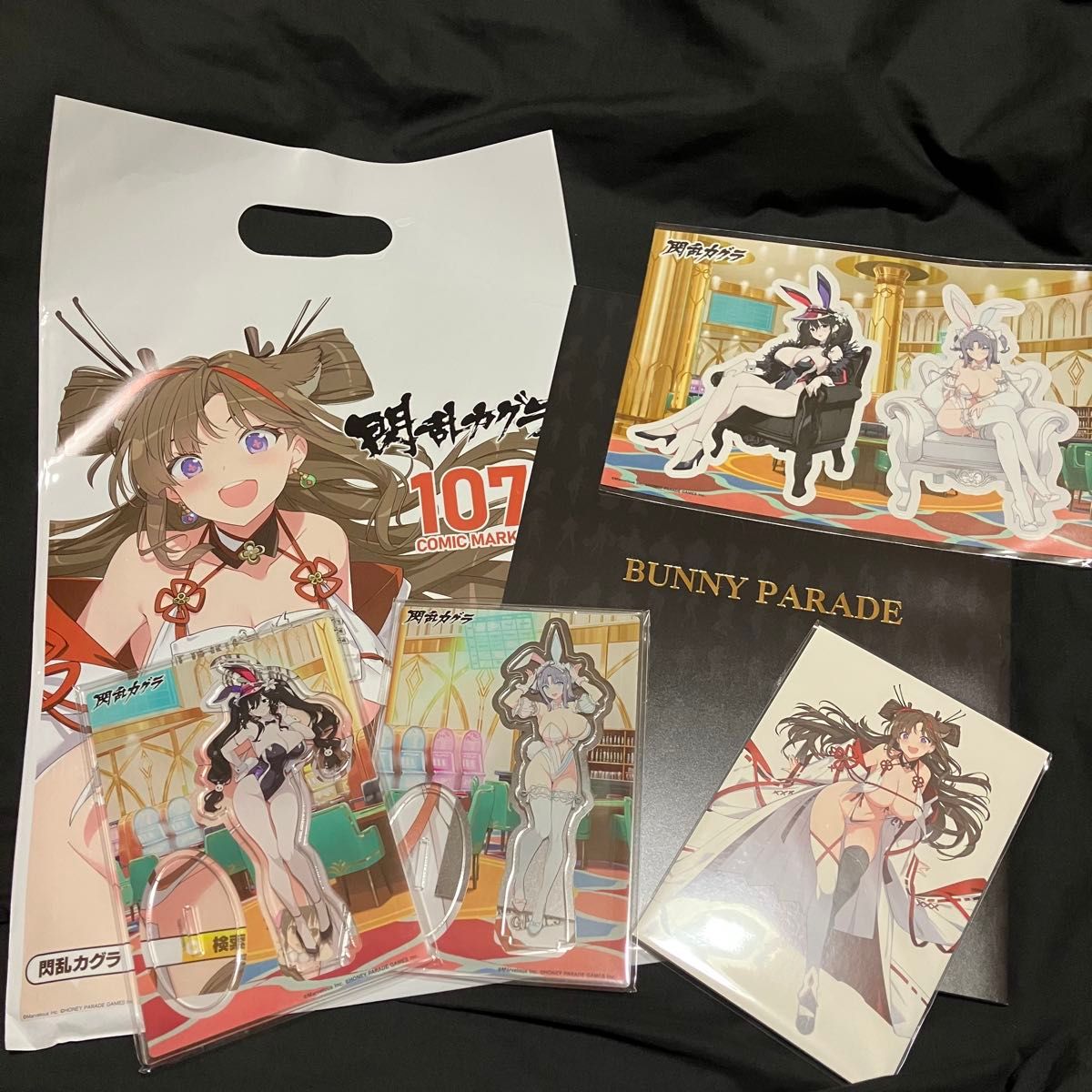 コミケ107 閃乱カグラセット C107 アクリルスタンド ポストカード