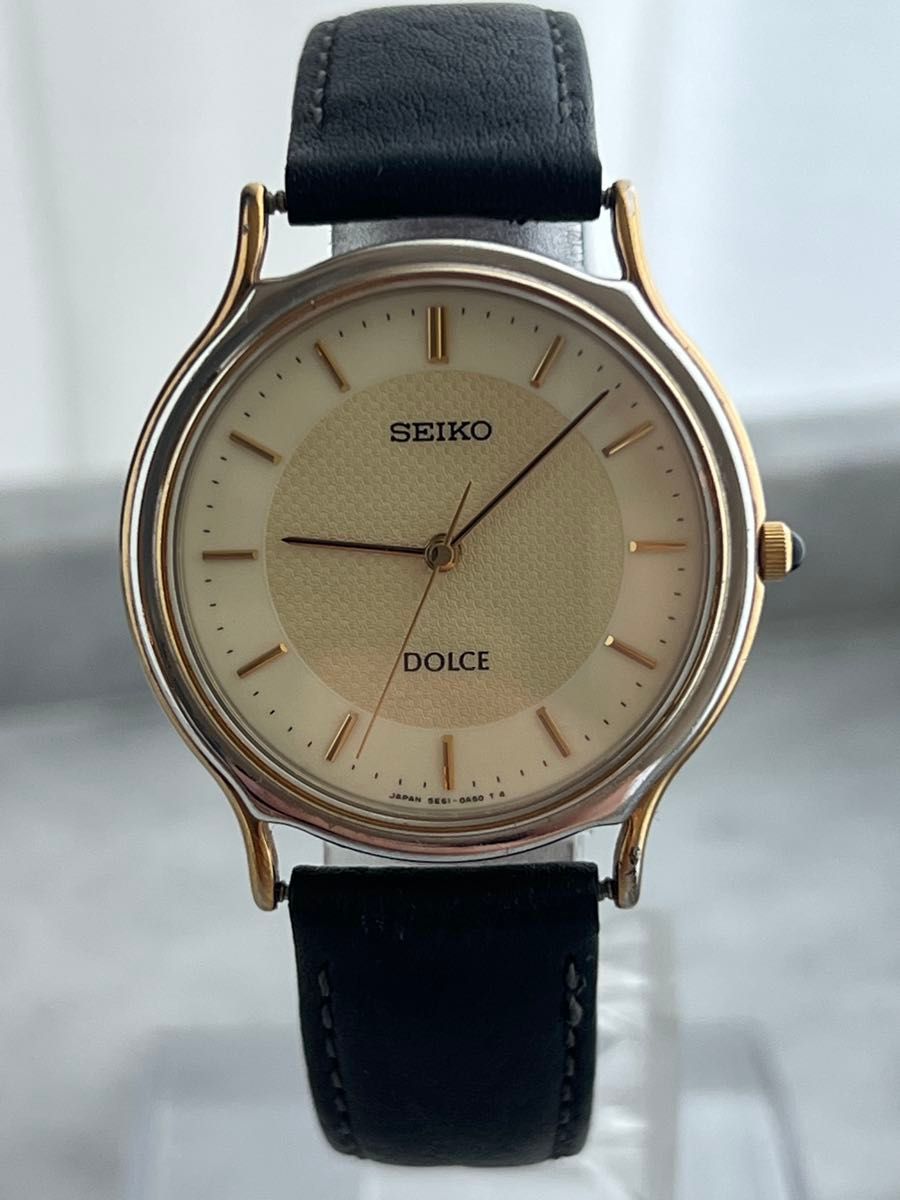 電池交換済み】SEIKO DOLCE セイコー ドルチェ QZ ヴィンテージ