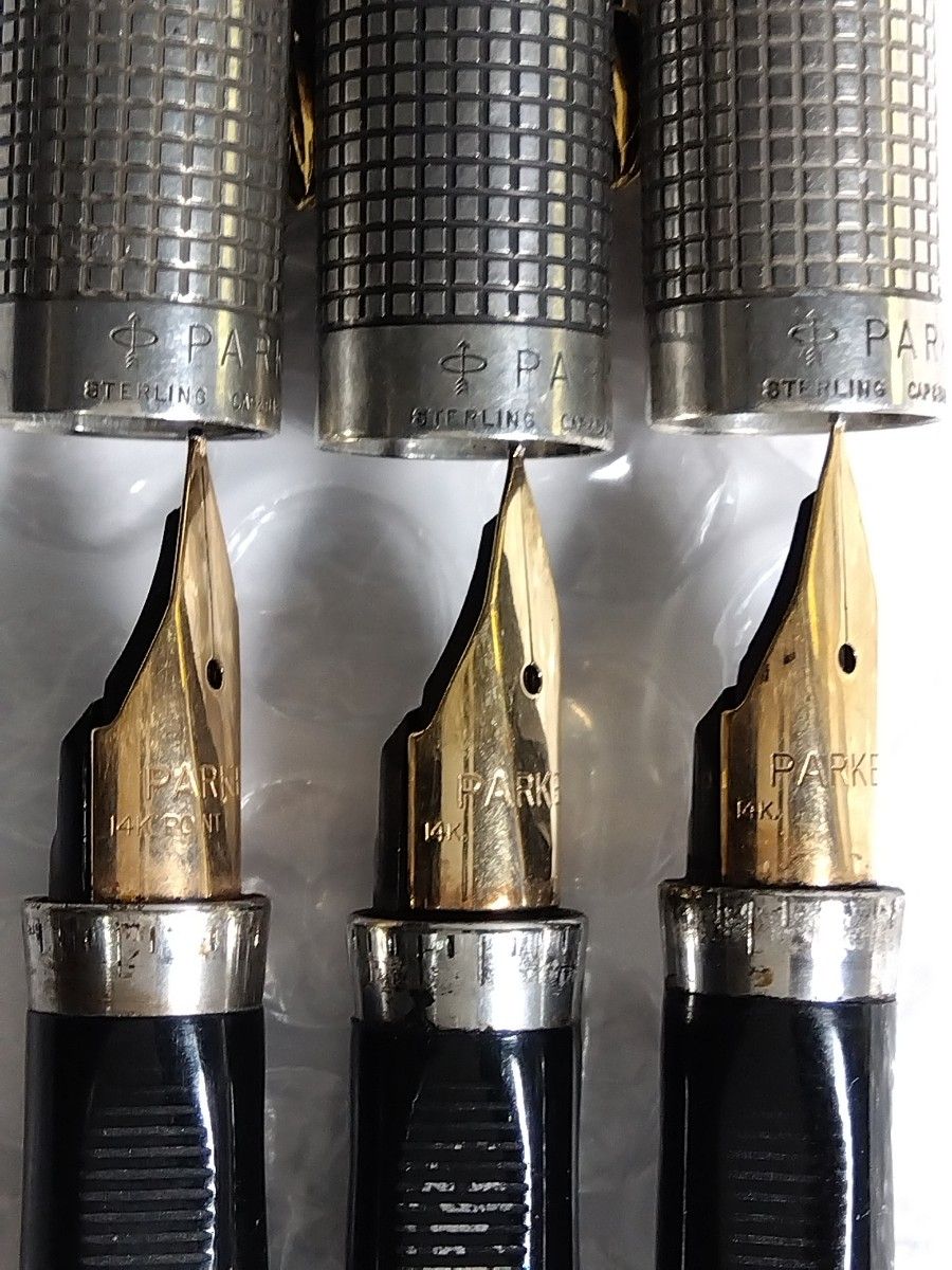 ペン先14K＆本体スターリングシルバー】Parker パーカー 万年筆シズレ