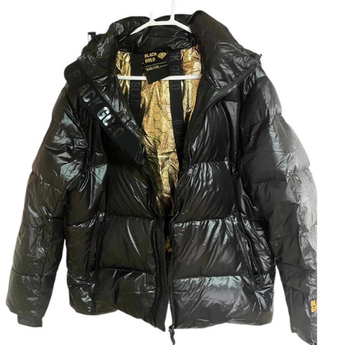 最上級イタリア製BLACK GOLDブラックダウンジャケットXL新品