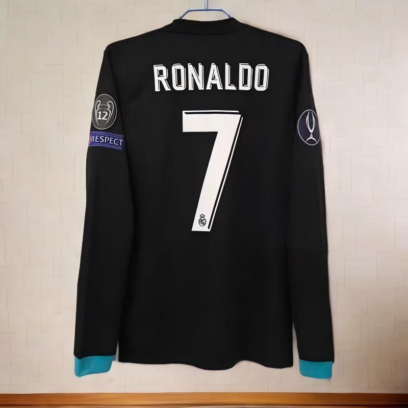 まぐろんReal Madrid RONALDO 7 長袖シャツ黒 Lサイズ まぐろんReal