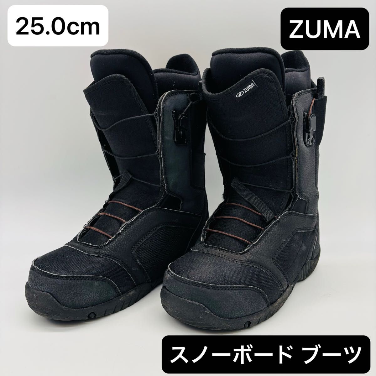 ZUMA スノーボードブーツ 24.0/25.0 ブラック 新品未使用】ZUMA