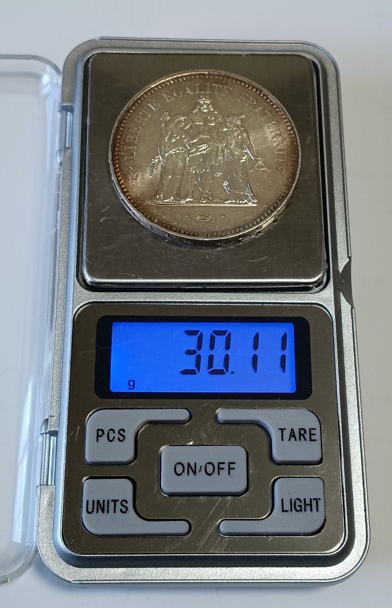 フランス銀貨】1977年 ヘラクレス 50フラン銀貨｜Yahoo!フリマ（旧