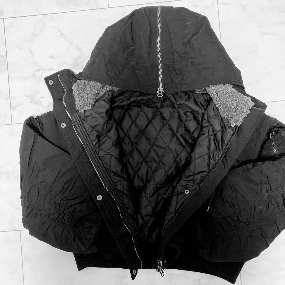 AZUL by moussy //N-2Bフライトジャケット黒｜Yahoo!フリマ（旧PayPay