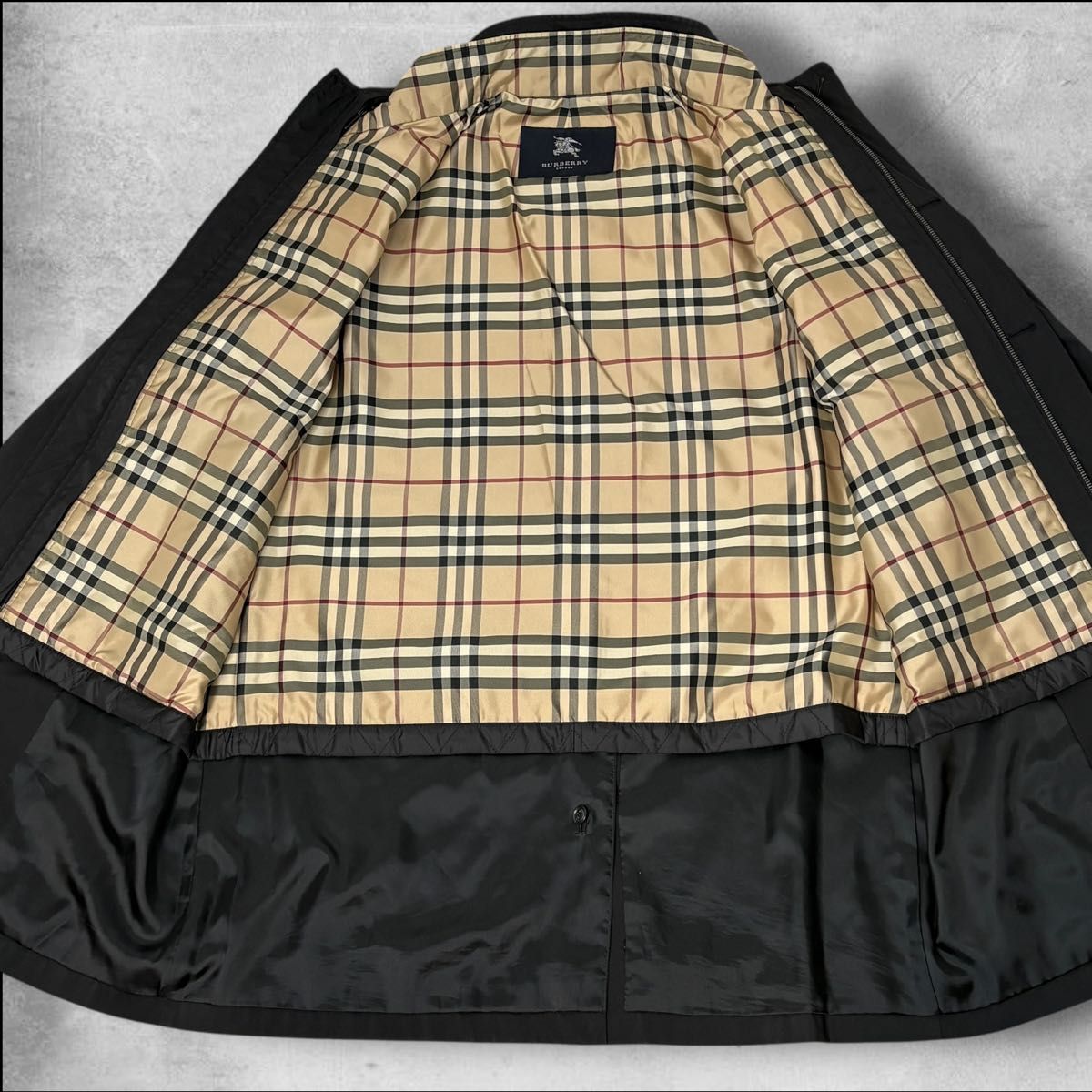 BURBERRY LONDON スタンドカラーコート S ライナー ノバチェック