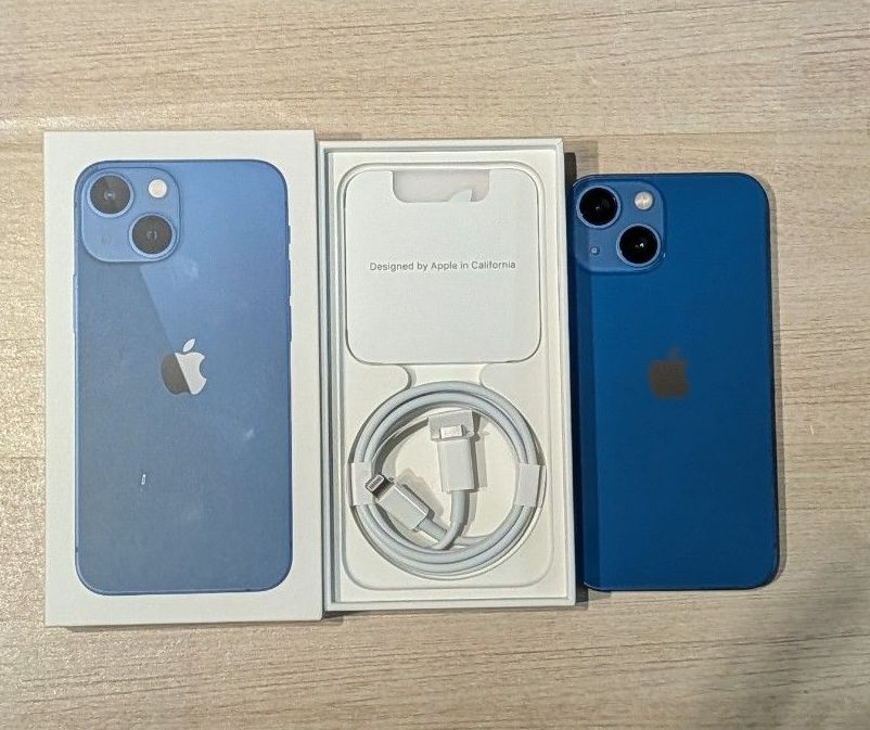 極美品】iPhone 13 ブルー 128GB バッテリー97% 使用2ヶ月 極美品