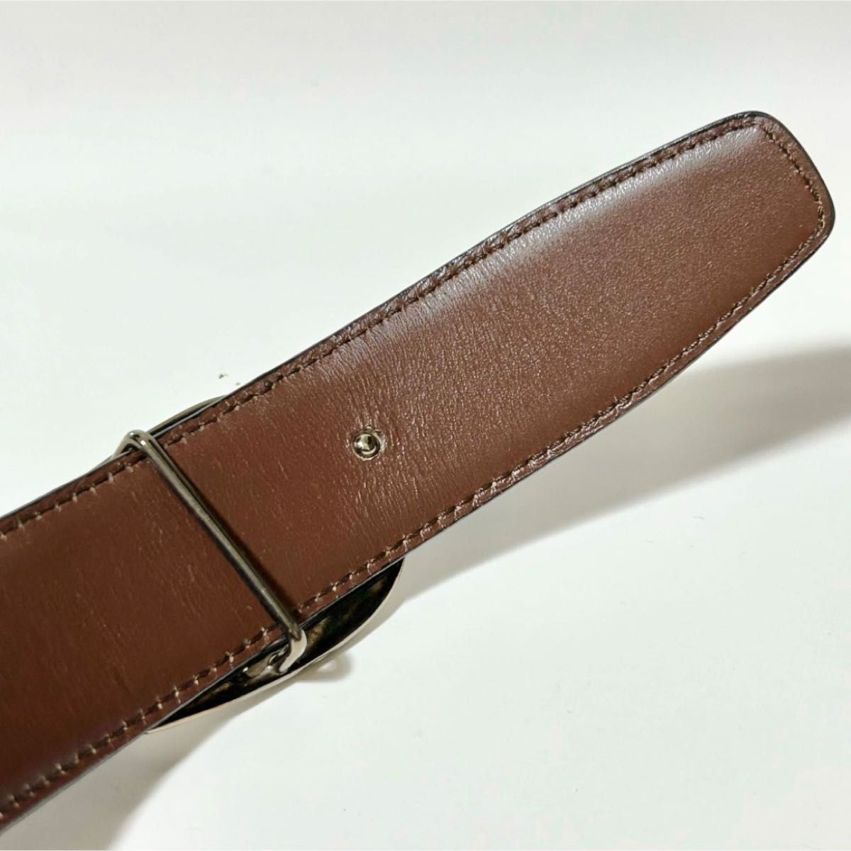 美品 GUCCI グッチ Gバックル レディース ベルト レザー 036・2854