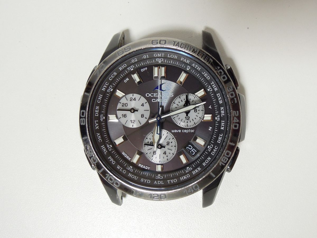 カシオ オシアナス OCW-600TD ブラック チタン メンズ ソーラー電波