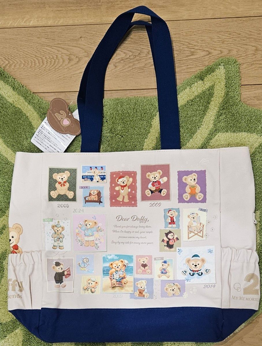 ダッフィー 20周年 トートバッグ ディズニーシー Duffy My Memories
