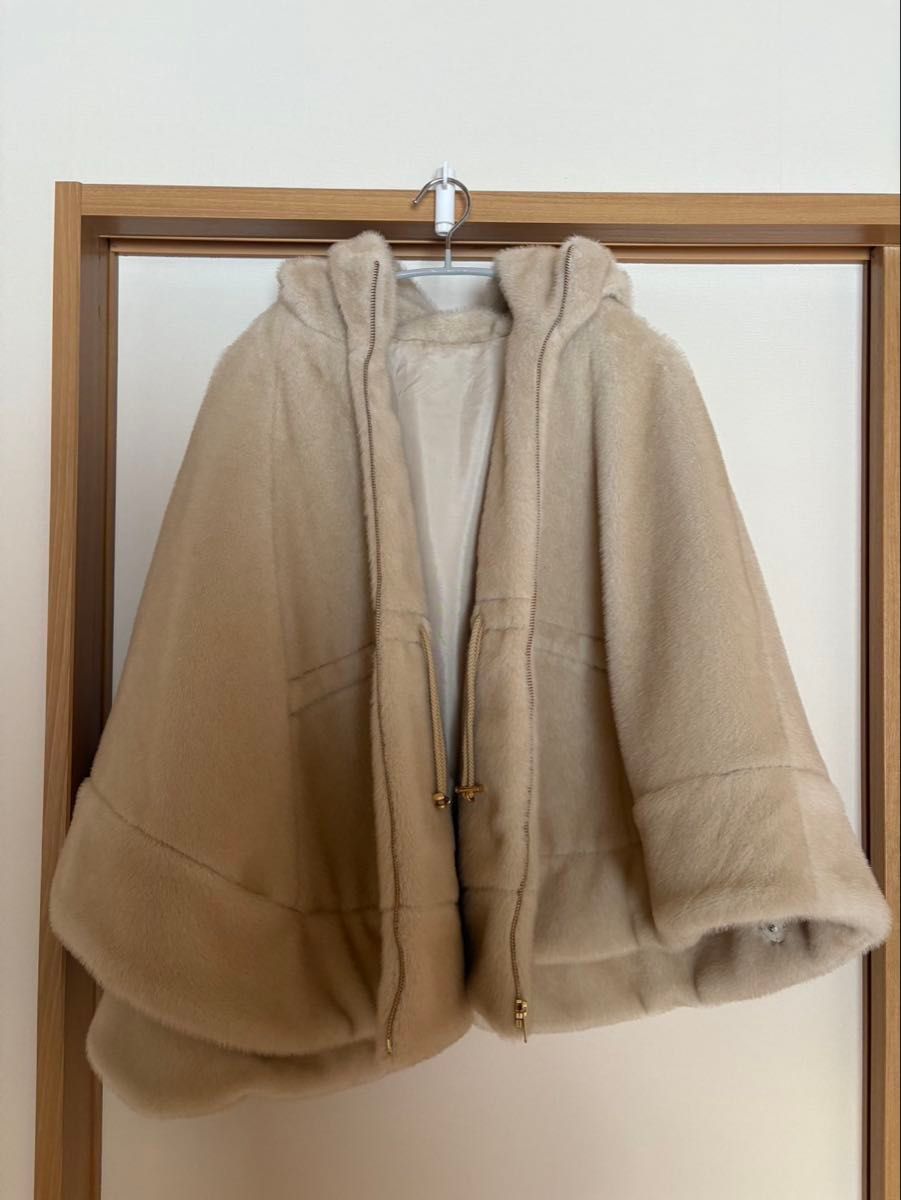 teddy poncho/maison de Dolce.メゾンドドルチェ maison de Dolce