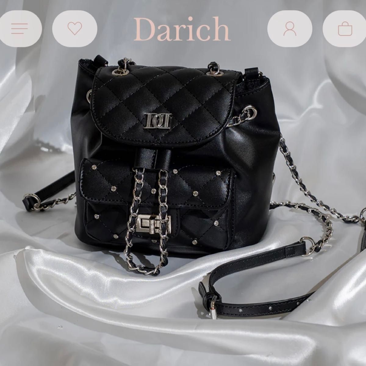 darich キルティングビジューミニリュック｜Yahoo!フリマ（旧PayPay