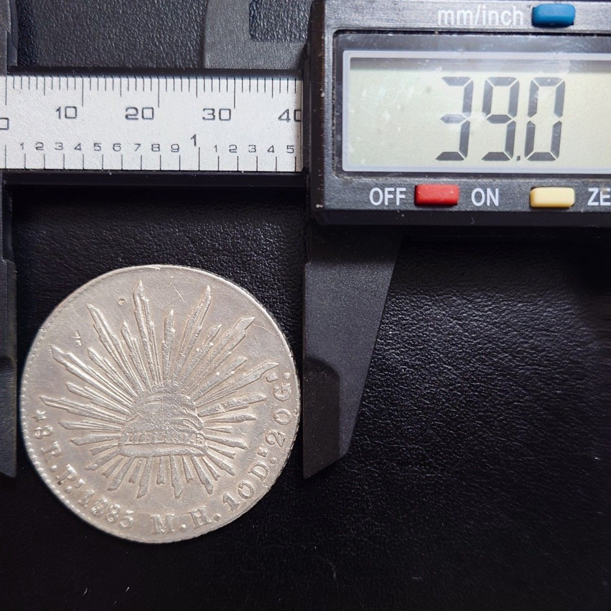 1885年 メキシコ銀貨 8レアル 自由の帽子 リバティキャップ銀貨 貿易銀