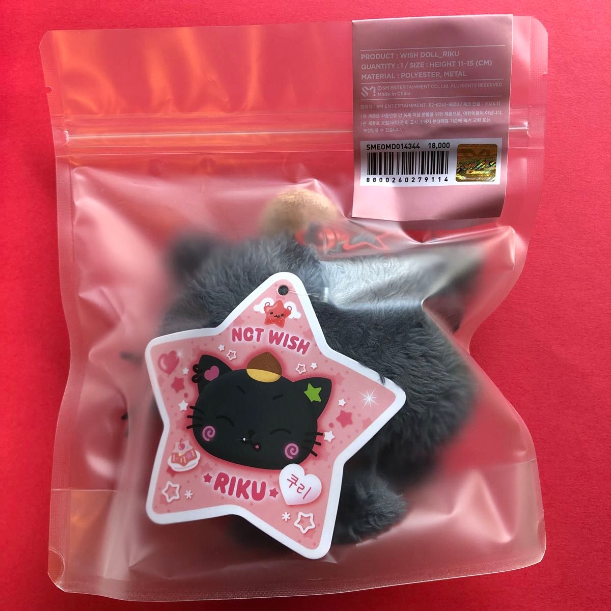 リク ぬいぐるみ NCTWISH WISHDOLL RIKUウィチュ 未開封リク