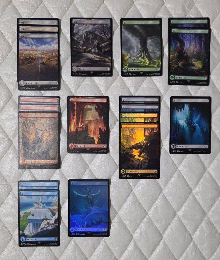 MTG 基本土地 チョコボトラックfoil 10枚セット×3セット ff MTG 基本
