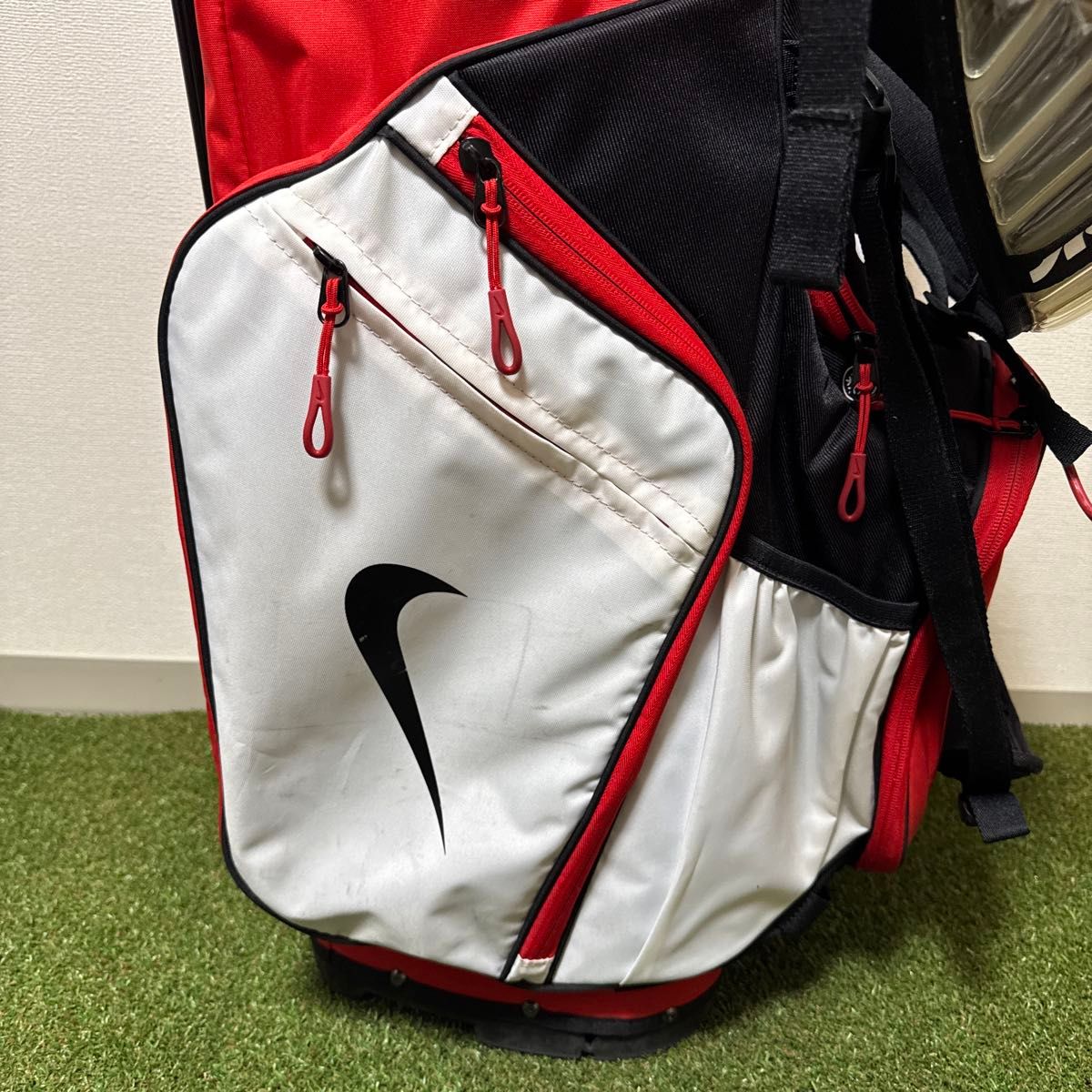 廃盤 希少品 NIKE GOLF キャディバッグ 赤黒 希少】 NIKE ナイキ