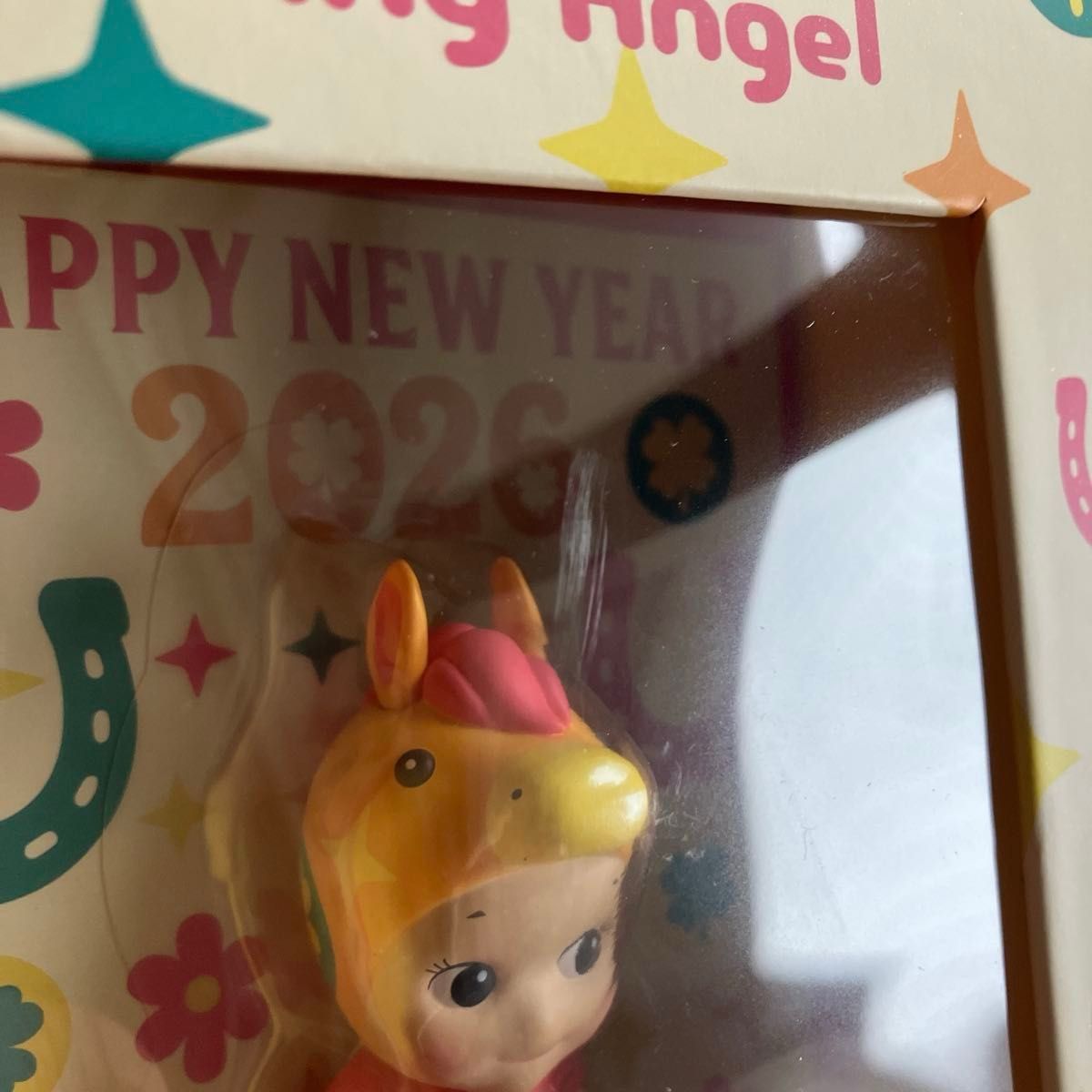 ソニーエンジェル ミニフィギュア付き年賀状 2026 干支 馬 ウマ ソニー