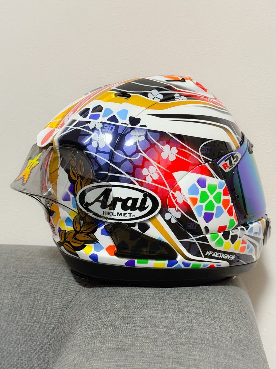 美品 Arai (アライ) RX-7X NAKAGAMI GP2 (ナカガミGP2) 中上貴晶
