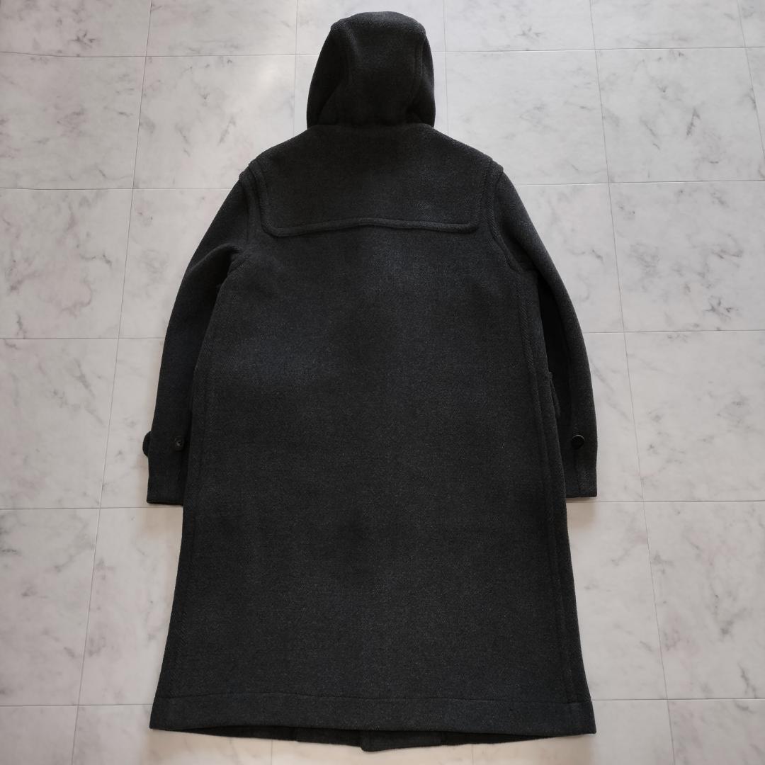 希少 moorbrook生地 ウールヘリンボーンダッフルコート