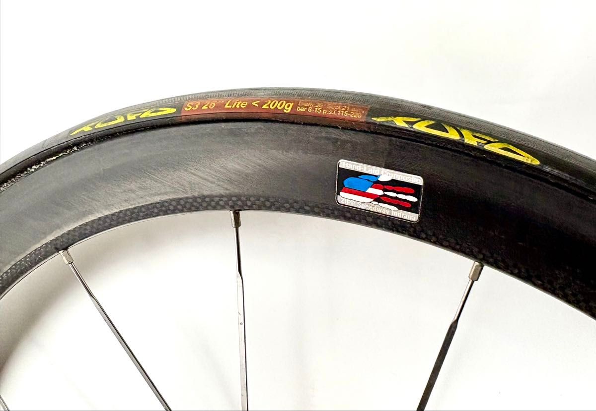 ZIPP SPEED WEAPONRY フロントカーボンホイール 650cチューブラー