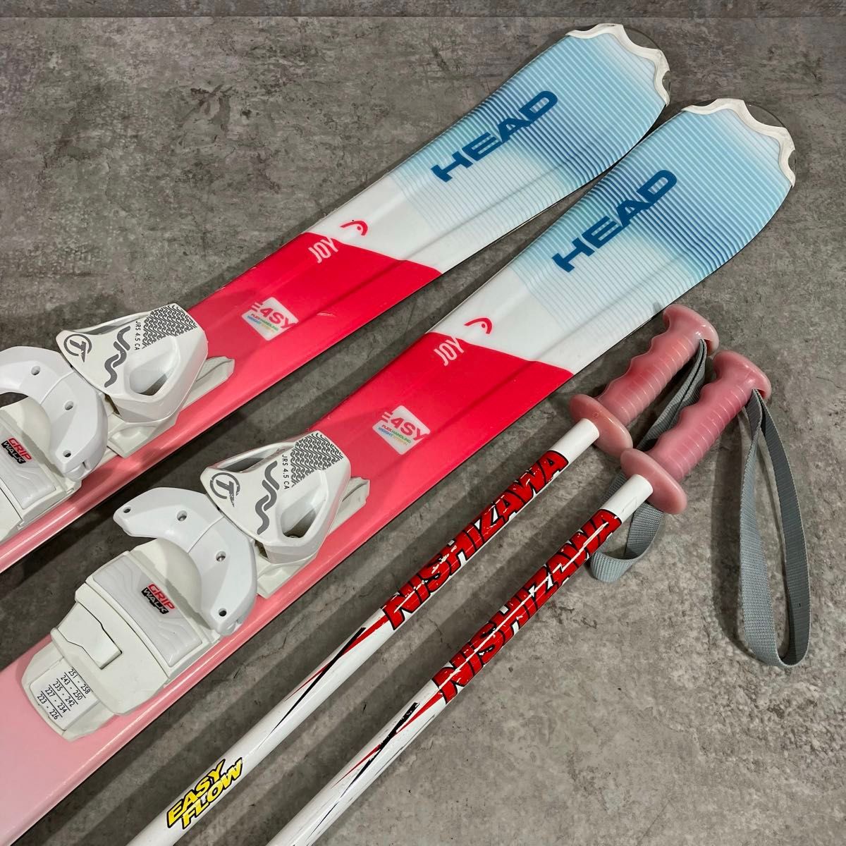 即乗り HEAD JOY EASY 107cm キッズ ジュニア スキー 4点 セット 21