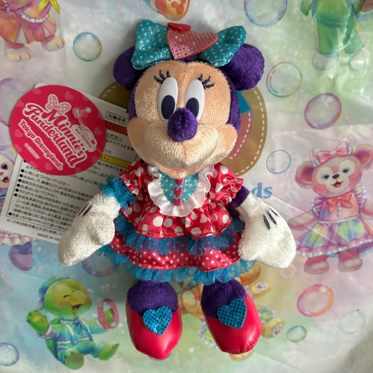 ミニー ぬいぐるみバッジ パルパルーザ ミニーのファンダーランド