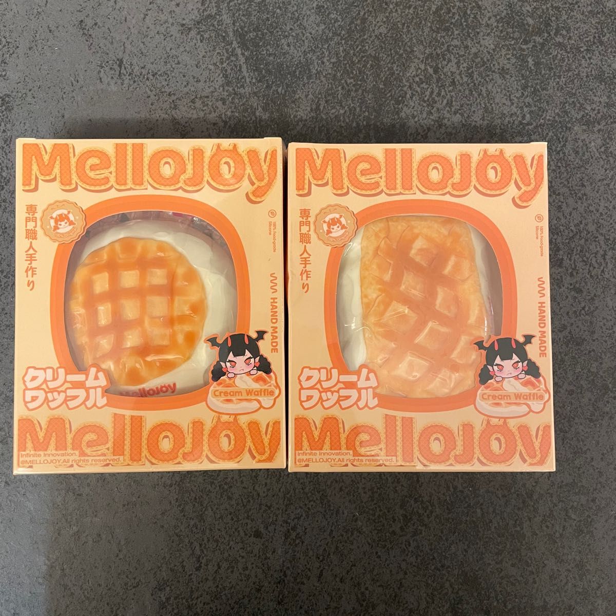 メロジョイ mellojoy クリーム ワッフル スクイーズ まる スクエア