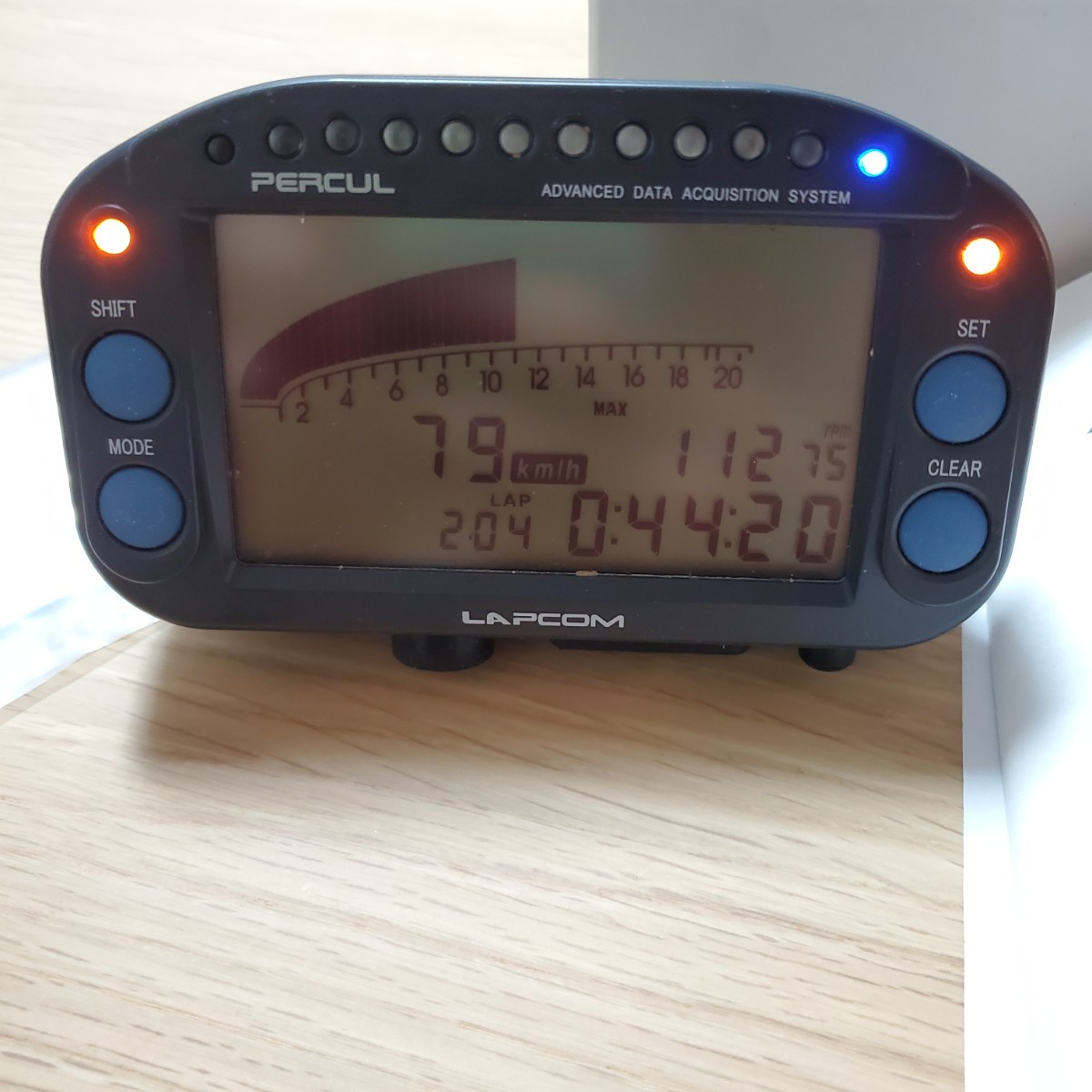中古PERCUL製 LAPCOM データロガー 車両計測機 DP-3001 ステー・充電