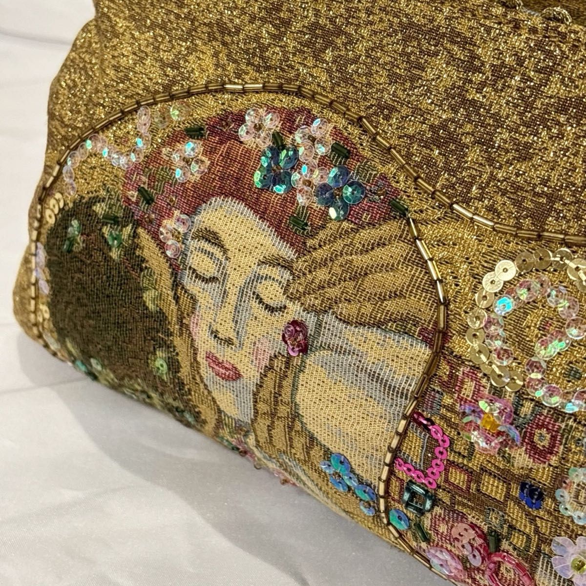 極美品】Think Bee シンクビー ゴールデンクリムト ハンドバッグ