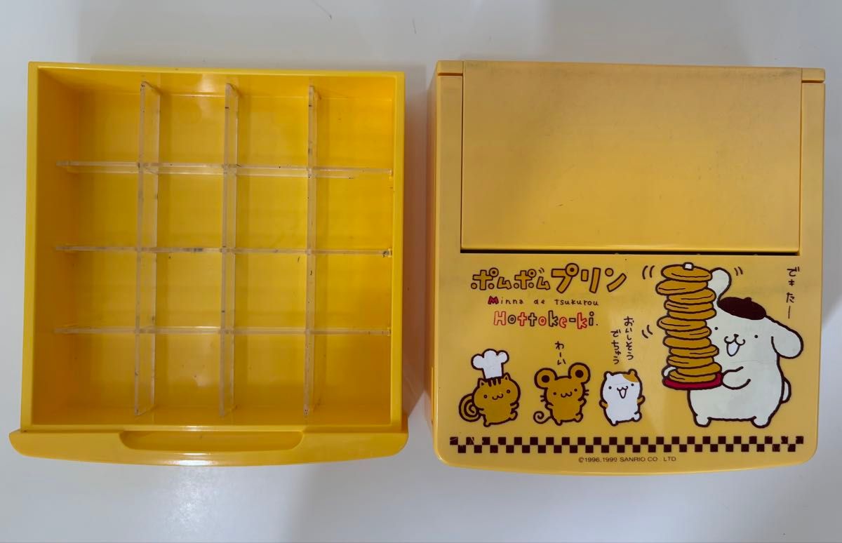 ポムポムプリン ファンシー小物入れ 鏡付き ポムポムプリン 平成レトロ