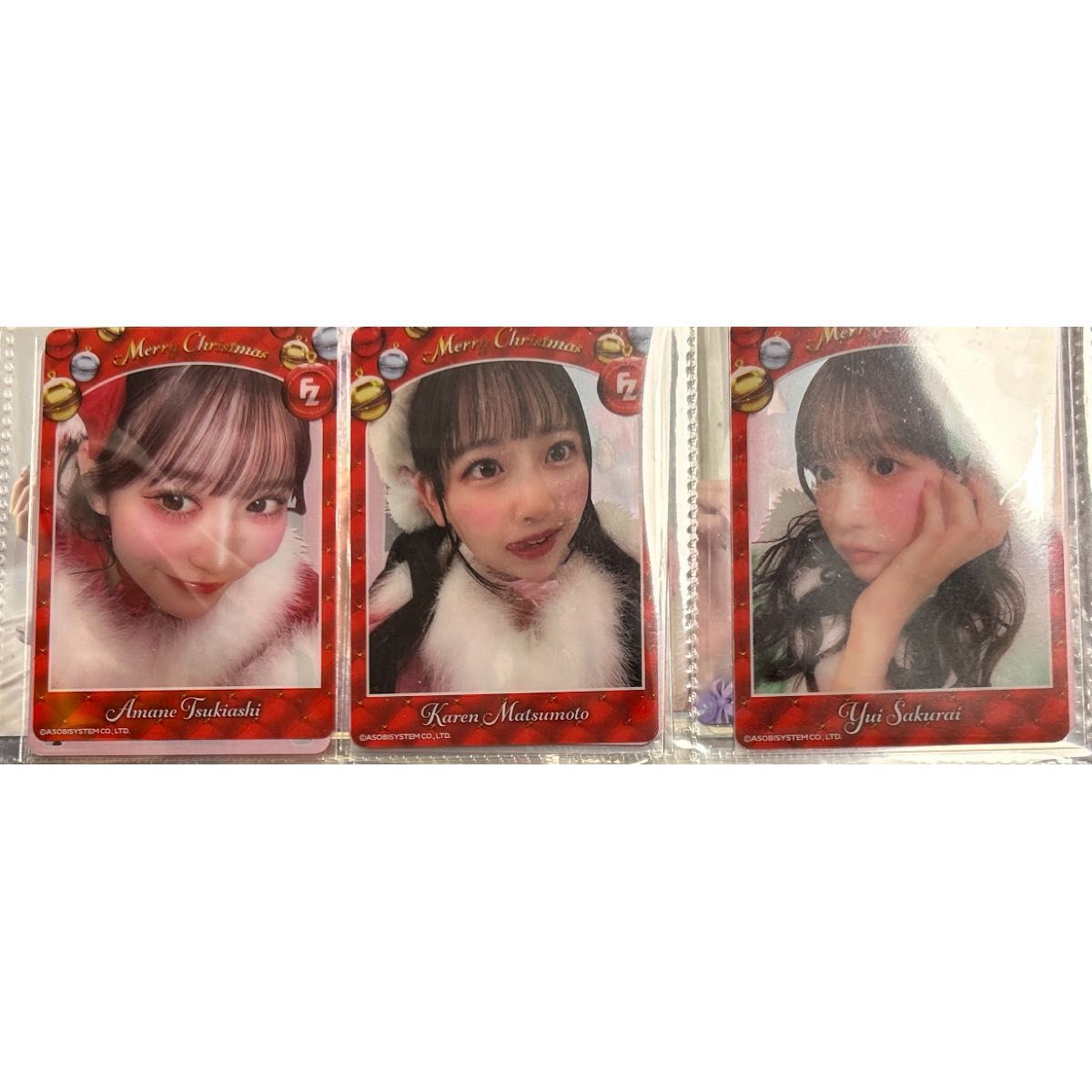 FRUITS ZIPPER クリスマス クリアトレカ 月足天音 松本かれん 櫻井優衣