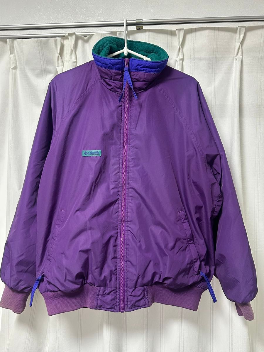90s Columbia 紫 ウォームアップジャケット L ビンテージ｜Yahoo