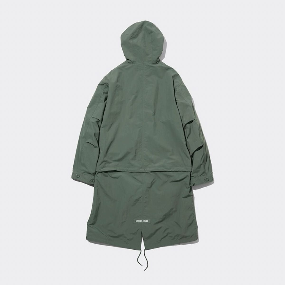 新品タグ付 GU×UNDERCOVER 2WAYオーバーサイズモッズコート オリーブ M