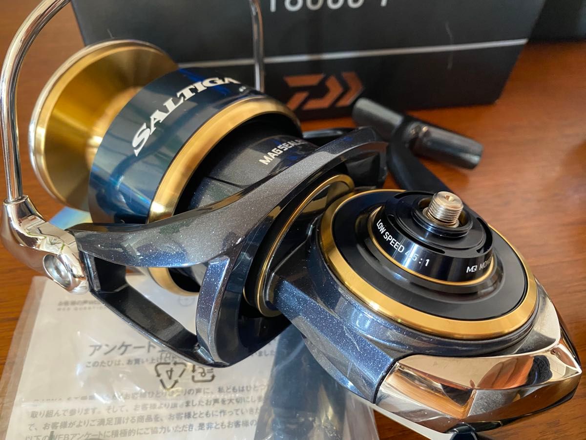 ダイワ 20ソルティガ 18000-P 中古品+予備スプール 中古品 slp 20000