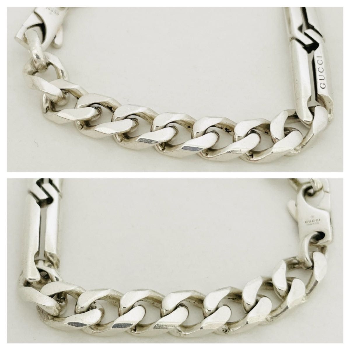 極美品 GUCCI グッチ ブレスレット インフィニティノット 喜平チェーン