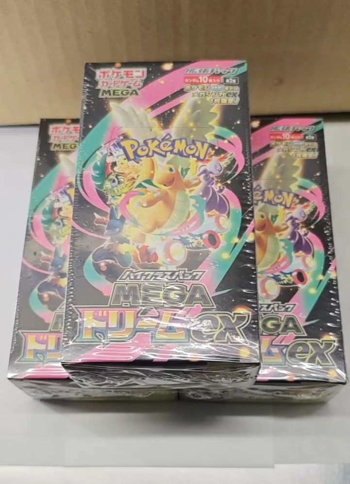 ポケモンカードゲーム MEGAドリームex 3BOX シュリンク付き 未開封
