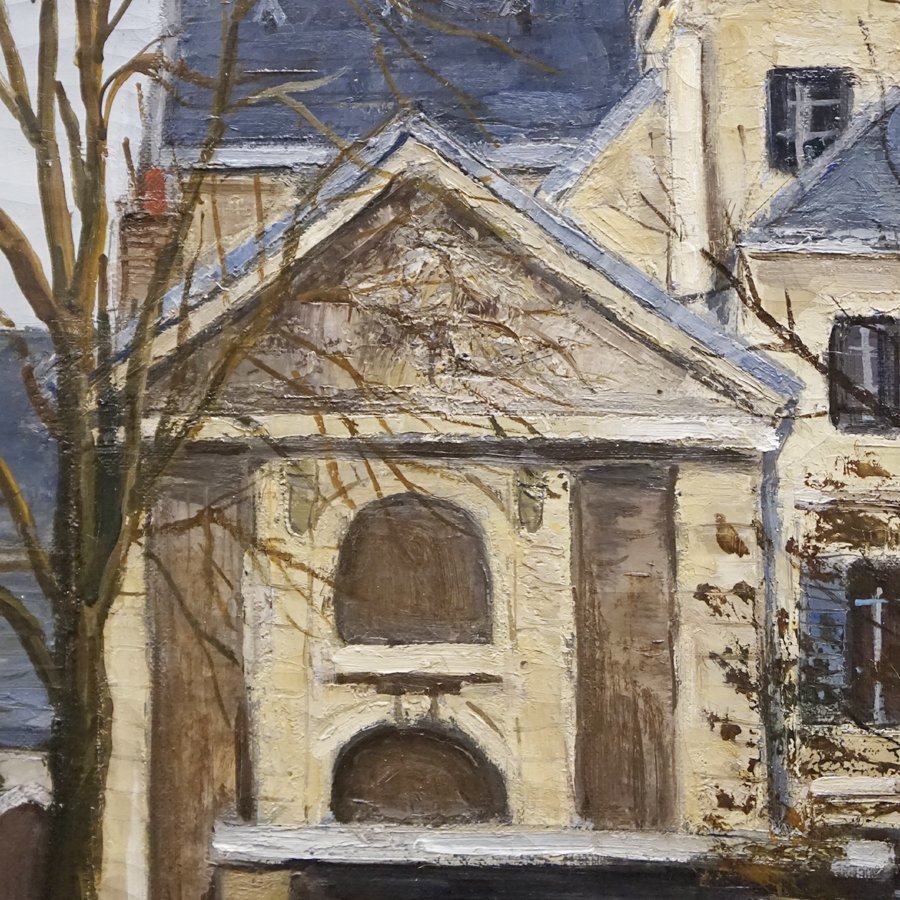 貴重】洋画家 吉岡健二 油絵 パリの風景画 貴重】洋画家 吉岡健二 油絵